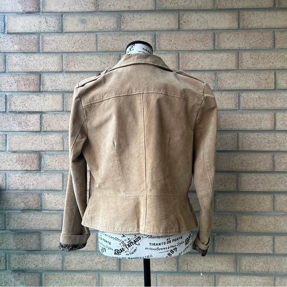 Vintage Tan suede Utility short jacket - Picture 2 of 10